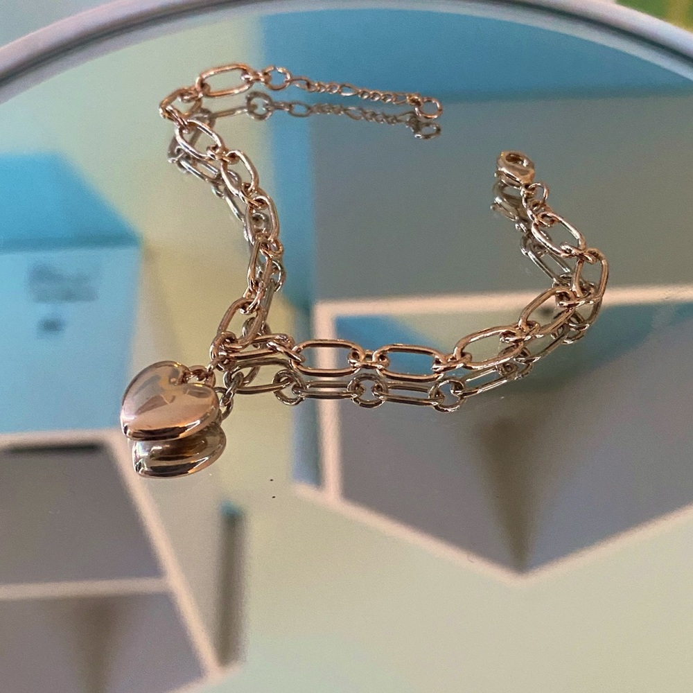heart chain bracelet